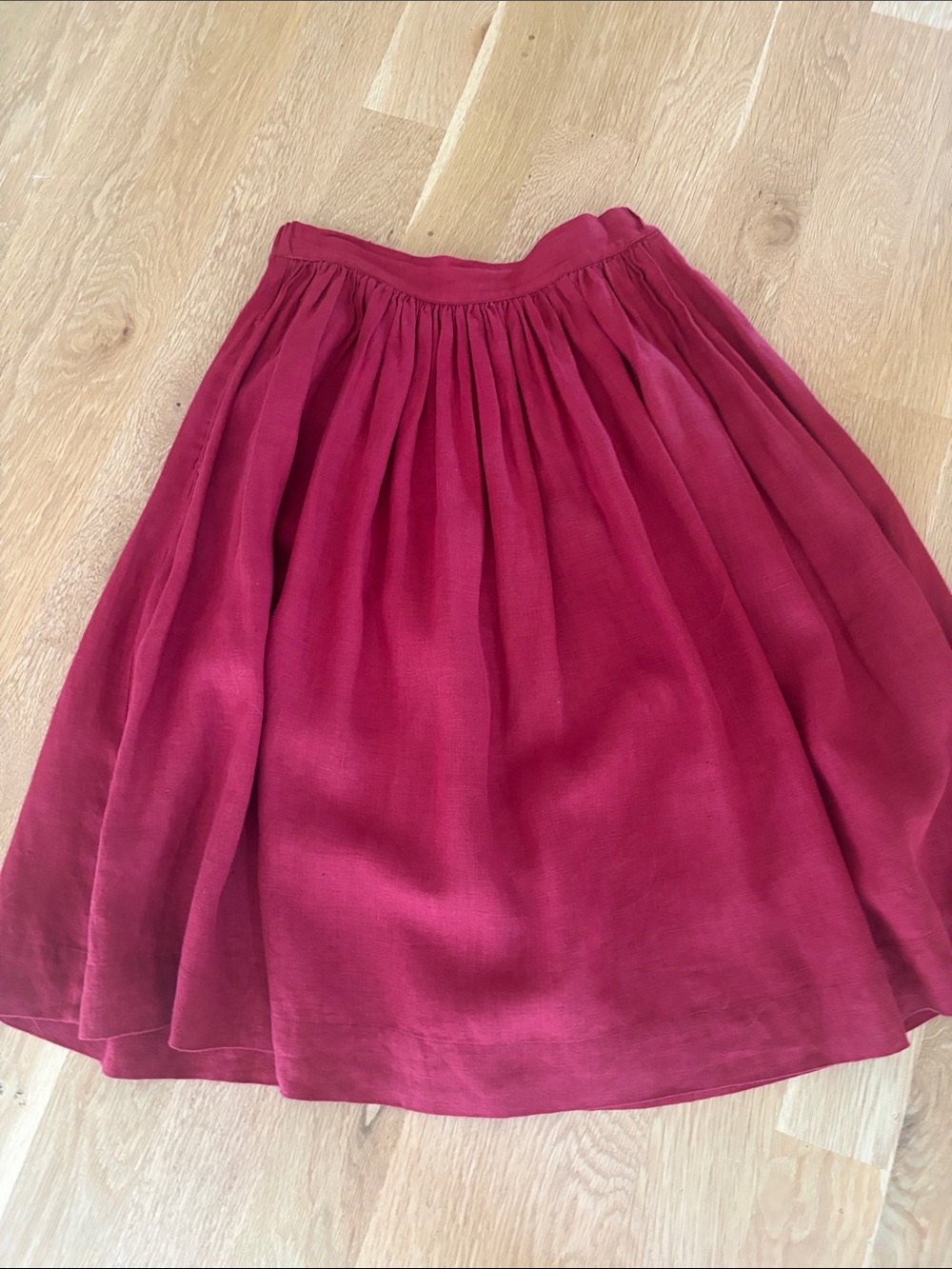 Not perfect linen 1950’s city flat from skirt size M EUC - Picture 11 of 12
